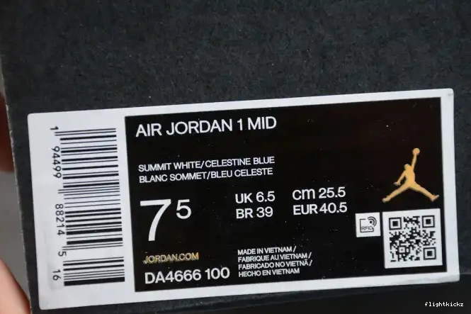 Air 1 Jordan Mixed Mid Blue Textures DA4666-100 0703